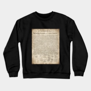 Vintage Style Declaration of Independence Crewneck Sweatshirt